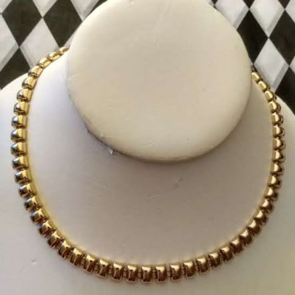 Vera Wang Jewelry - VERA WANG 1980's CHIC GOLD BAR LINK COLLAR NECKLACE**NEW!